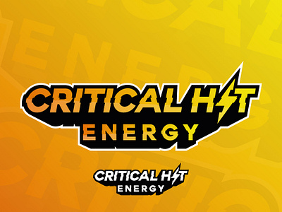 Critical Hit Energy Drink Logo design energy energy drink energy drink logo illustration logo logodesign typography vector