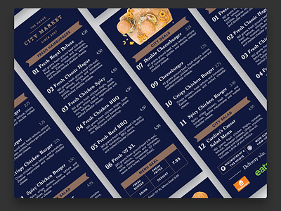 Flyer Design | Local Hamburger Place 🍔 burgers design hamburger illustration joint menu menu card restaurant