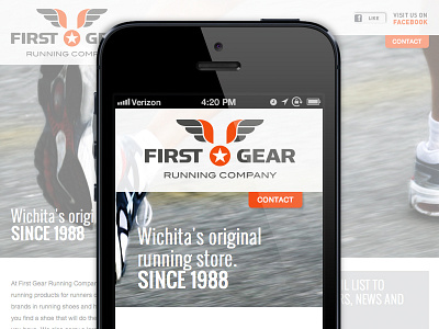 First Gear Mobile css3 design html html5 iphone mobile responsive run running web website