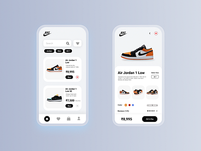 Nike Mobile App concept app app design design icon interaction minimal productdesign ui uidesign user experience user interface ux vector web