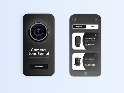 Camera Lens Rental App