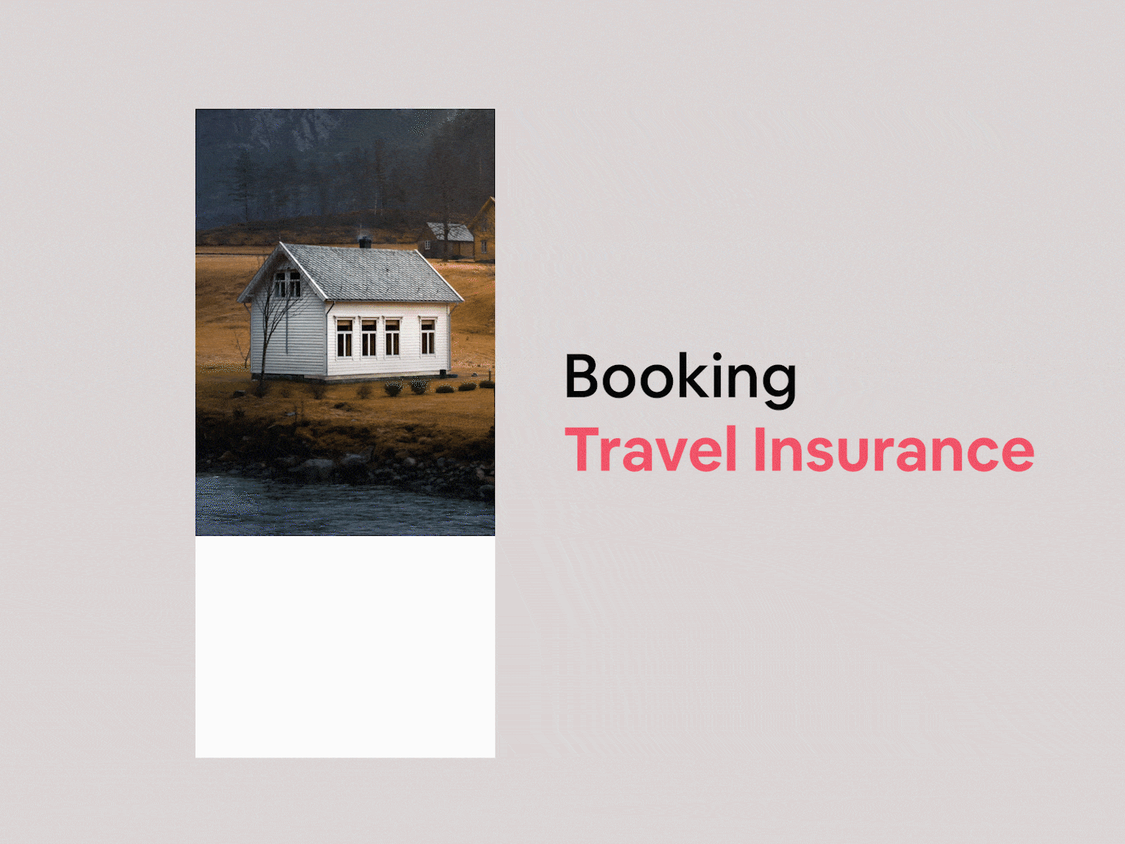 Booking travel insurance : Airbnb airbnb animation design interactiondesign minimal ui userexperience userinterface ux
