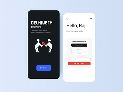 Delhivery App Design delhivery design minimal ui ux