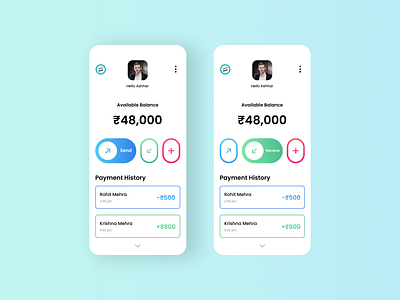 Bharat Pay Mobile App bharatpe design minimal payment ui upi ux