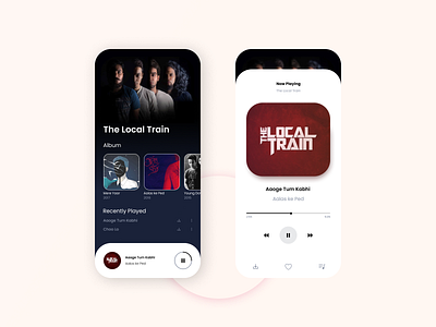 Minimalist Music App design minimal musicapp spotify ui ux