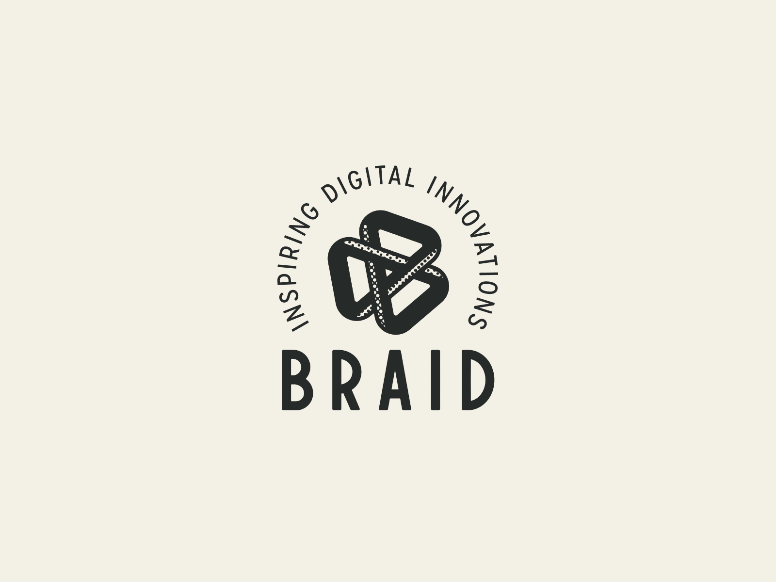 Braid - Brand Identity apps braid brand id brand identity custom type developer development impossible object logo logotype responsive branding typography websites