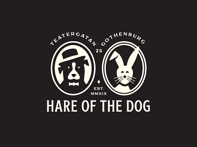 Hare of the Dog - Branding beauty brand identity branding gothenburg growcase göteborg hair salon hairdresser hare of the dog logo