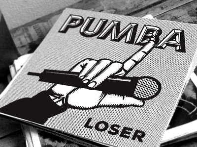Pumba - "Loser" (Cover Art) album cover cover art growcase loser mic microphone pumba tee prod tee productions tommy tee
