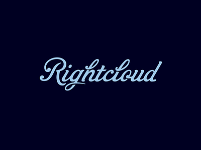 Rightcloud Logotype branding circumventures cloud hosting cloud service growcase identity lettering logo logotype rightcloud