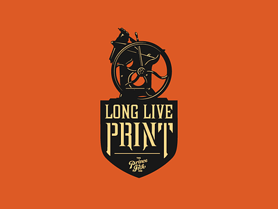 The Prince Ink Co. - Long Live Print growcase letterpress long live print print screenprint t shirt tee the prince ink co type typography