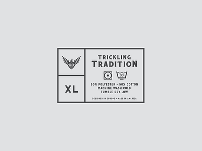 TTC Wash Tag bird branding clothing growcase logo logo design tag tt clothing co. ttc wash xl