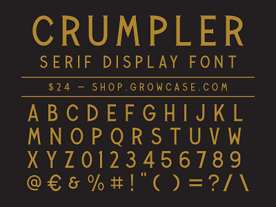 CRUMPLER - Serif Display Font