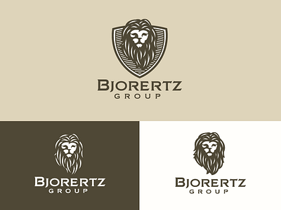 Bjorertz Group logo bjorertz group branding corporate emblem growcase lion logo logo design logo designer malta sales shield
