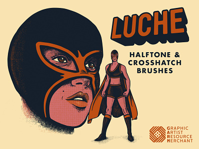 Luche - Halftone & Crosshatch Brushes