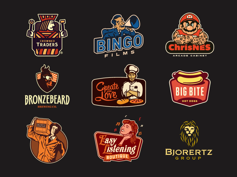 Logos - A Collection in Full Color by Emir Ayouni on Dribbble