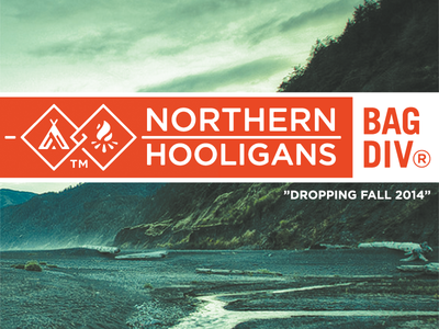 Northern Hooligans Bag Division - Full Project bag division bags carriers growcase hiking logo logo design northern hooligans sub branding