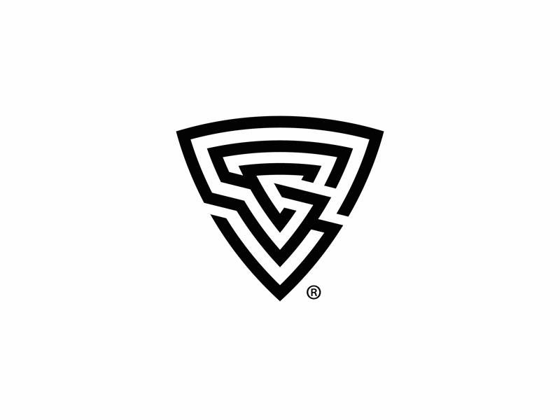 S.S.C. Monogram Crest growcase logo design logo mark monogram crest branding identity small scale cycles custom motorcycles bikers motorcycle s.s.c