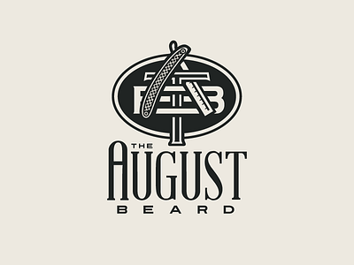 The August Beard beard grooming beard products beards growcase logo logo design the august beard