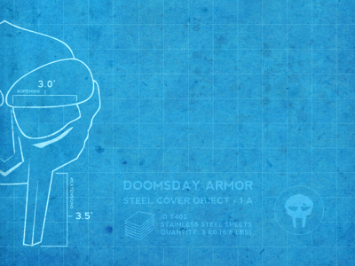 Doomprint blueprint growcase illustration madvillain mf doom nevis