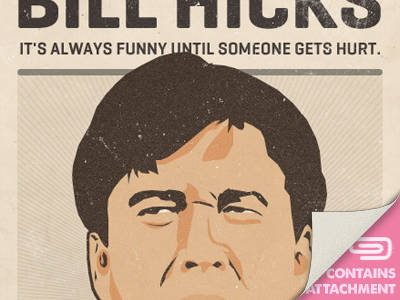 Bill Hicks - Rest in Space bill hicks comedy growcase illustration tragedy
