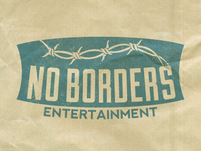No Borders Ent. - Logotype Wip growcase identity logo logo design logotype no borders