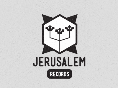 Jerusalem Records Logo Suggestion # 2 growcase jerusalem records logo logo design mensch