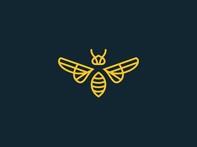 The Beehive Lounge Logomark bar bee beehive lunge dive bar divebar growcase logo logomark logotype pub tulsa oklahoma