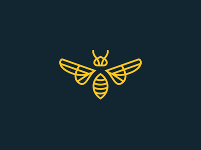 The Beehive Lounge Logomark bar bee beehive lunge dive bar divebar growcase logo logomark logotype pub tulsa oklahoma