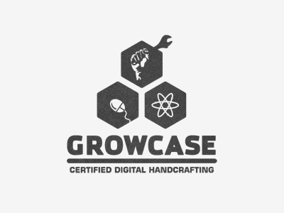 Growcase Rebranding Idea # 3 atom digital growcase handcrafted handcrafting identity logo logo design logo designer mouse re branding rebranding wip