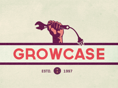 Growcase Rebranding Idea # 4 geogrotesque governor growcase logo logo design logo designer re branding rebranding wip wrench