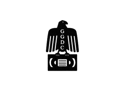 GGDC 80s eagle forefathers ggdc growcase logo logomark vhs