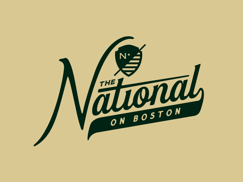 The National on Boston - Brand Identity brand identity branding club growcase logo logotype lounge bar the forefathers group the national on boston tulsa oklahoma typography