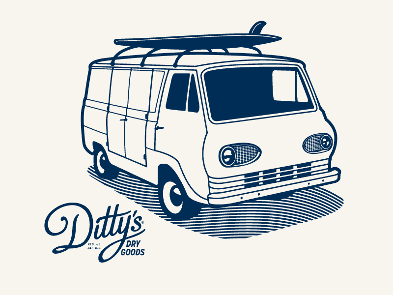 Ditty's Dry Goods - Slideshow beach accessories branding dittys dry goods fishing camping surfing forefathers group growcase icons icon set design outdoor skateboard surfboard surfing tent van