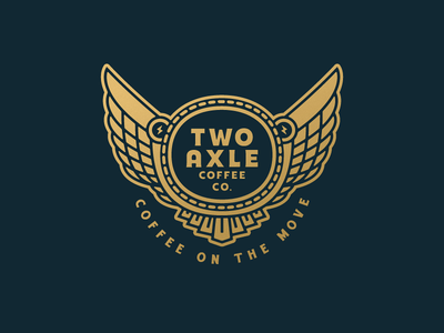Two Axle Coffee Co. brand identity branding growcase logo design mobile espresso bar philadelphia pennsylvania roaster specialty coffee two axle coffee co