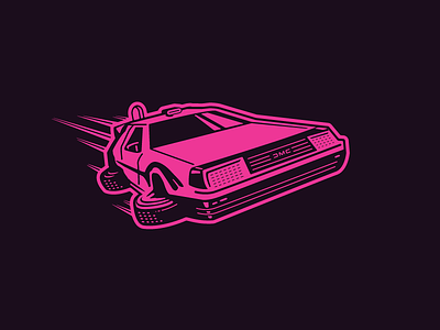OUTATIME (Back To The Future) 1980 80s 1980s back to the future bttf car delorean forefathers group growcase icon design iconic illustration marty mcfly vionel vionlabs
