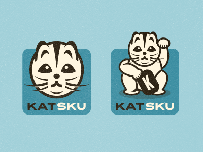 KatSku Branding growcase logo logotype identity branding logo design logo designer cat chinese beckoning cat beckoning cat katsku sku sku system turnpike organize organizing system bar code barcode