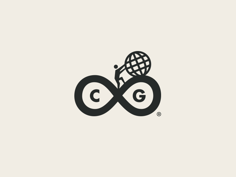 Carlson Group - Brand Identity atlas celestial sphere brand identity id branding carlson development group corporate forefathers group globe growcase infinity symbol logo design designer logomark logotype sisyphus