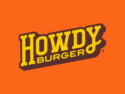 Howdy Burger Logotype brand identity burgers cowboy custom typography type forefathers growcase hamburger hamburgers howdy burger logo design logotype mascot pattern responsive branding tulsa oklahoma western