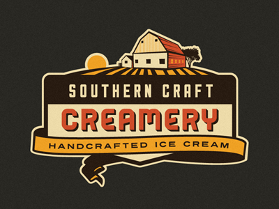 Southern Craft Creamery branding concept (Scrapped)