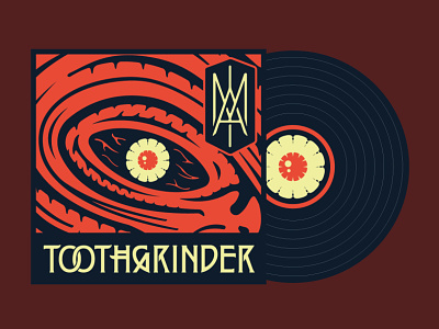 Toothgrinder - "IAM" album cover art album artwork cover art eye iam metal music monogram record sleeve recordsleeve spinefarm records toothgrinder vinyl
