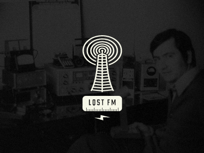 Lost FM branding duke growcase logo logo design logo designer lost fm lost type lost type co op radio radio station trevor baum without glasses