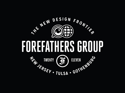 New Forefathers Europe Office Signage brand identity branding forefathers group growcase logo logotype sign signage