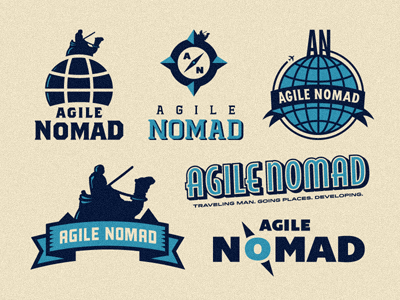 Agile Nomad - Logo Mark & Emblem Explorations