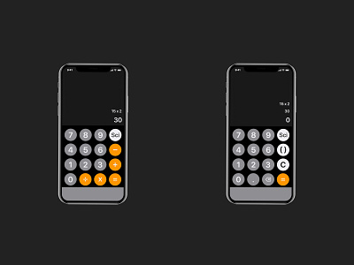 Daily UI 004 - Calculator app calculator challenge dailyui design graphic design iphone ui