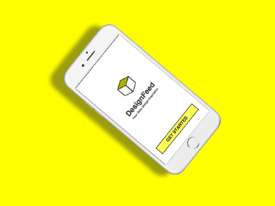 DesignFeed design iphone mobile screen yellow