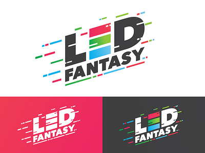Led Fantasy Logo branding design illustration logo vector