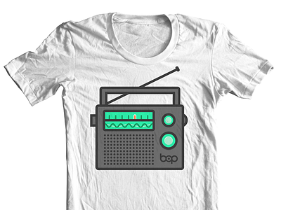 Bop Shirt Light bop clothing illustration radio shirt