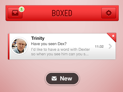 Boxed - an email client app application email client ios iphone iphone app mobile