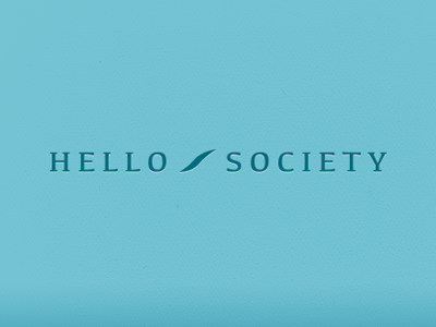Hello Society Branding brand branding identity logo mark wordmark