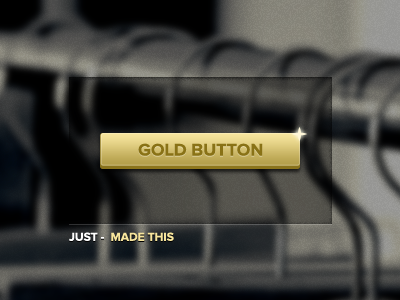 Gold Button blur button buttons gold golden gotham interface proxima nova ui